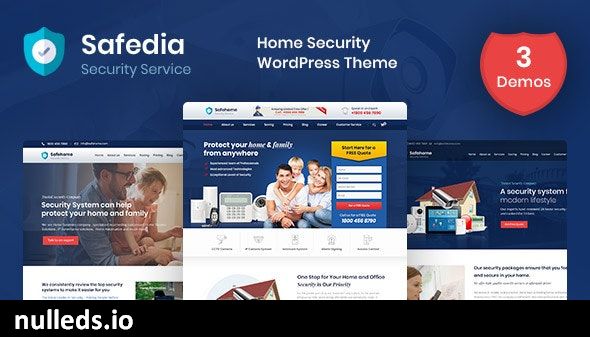 Safedia- Home Security WordPress Theme