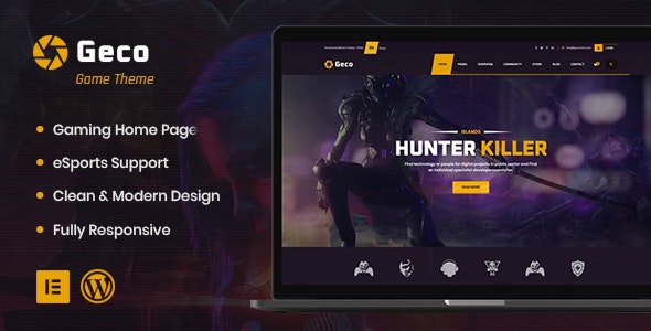 Geco - eSports and Gaming WordPress Theme + bbpress