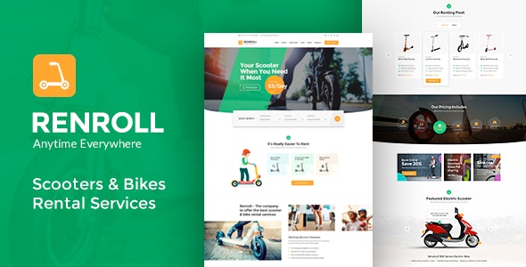 Renroll - Scooter & Bike Rentals Theme