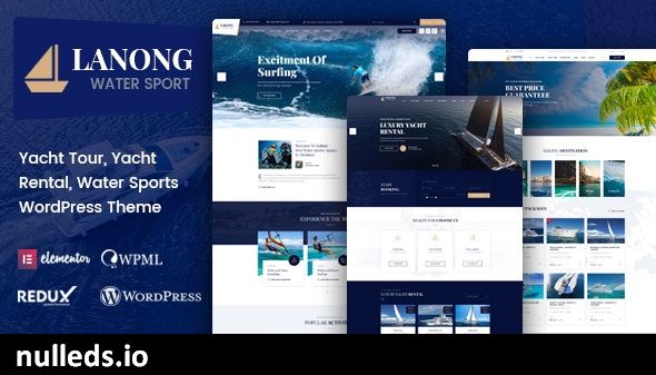 Lanong - Yacht Rental WordPress Theme