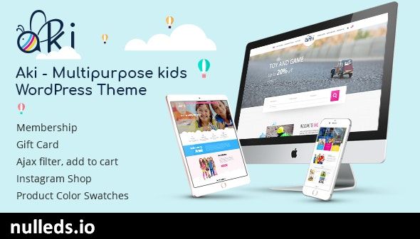 Aki - Multipurpose Kids WordPress Theme