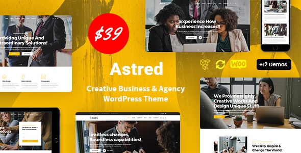 Astred - Modern Multi-Purpose WordPress Theme