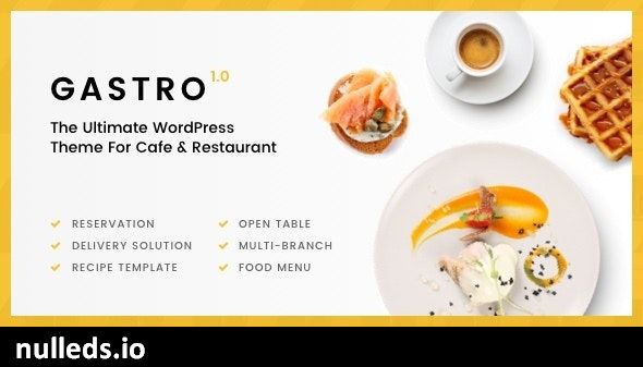 Gastro - Multipurpose Cafe & Restaurant WordPress Theme