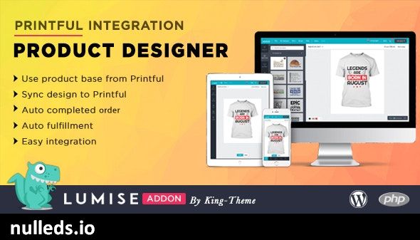 Printful Integration - Addon for Lumise Product Designer