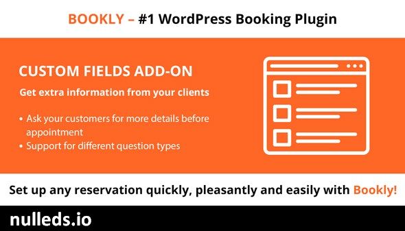 Bookly Custom Fields (Add-on)