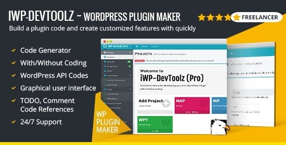 iWP-DevToolz (Pro) - WordPress Plugin Code Generator