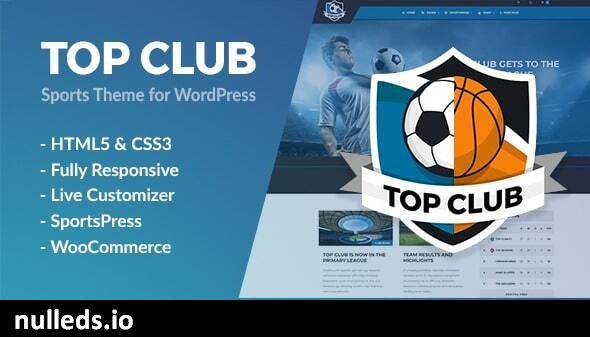 Top Club - Sports Theme for WordPress