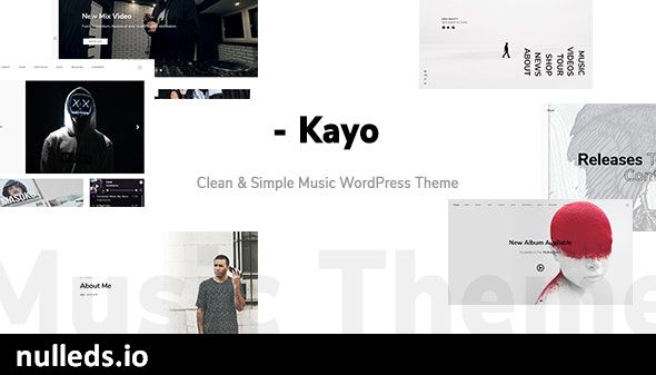 Kayo - Clean and Simple Music WordPress Theme