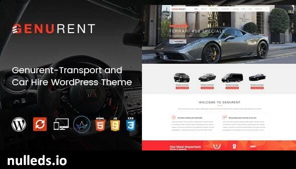 Genurent - Transport and Car Hire WordPress Theme