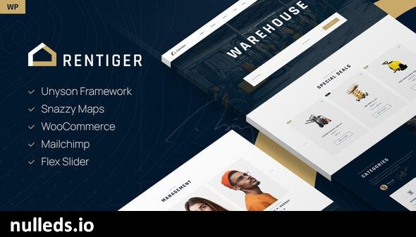 Rentiger - Warehouse equipment WordPress Theme