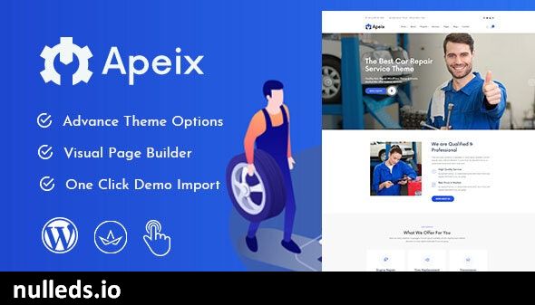 Apeix - Car Repair Service & Auto Mechanic WordPress Theme