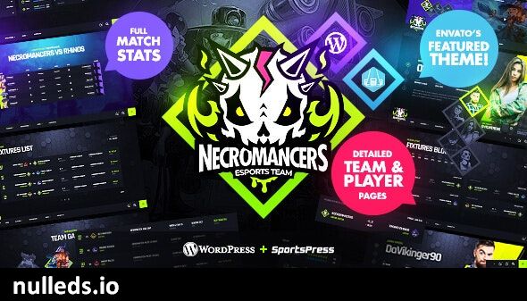 v1.5.0 Necromancers - eSports & Gaming Team WordPress Theme