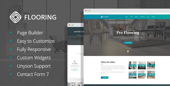 Flooring - Floor Repair & Refinish WordPress Theme