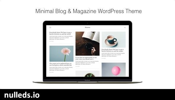 Maxima - Minimal Blog & Magazine WordPress Theme