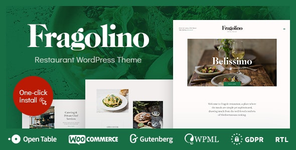 Fragolino - an Exquisite Restaurant WordPress Theme