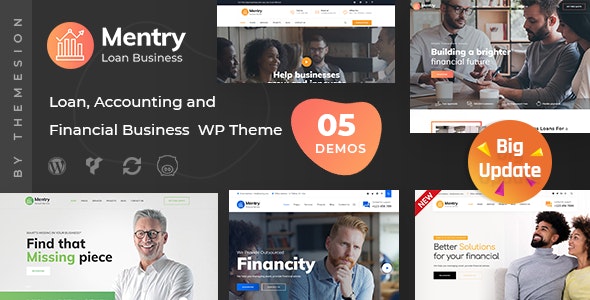 Mentry - Loan and Financial WordPress Theme