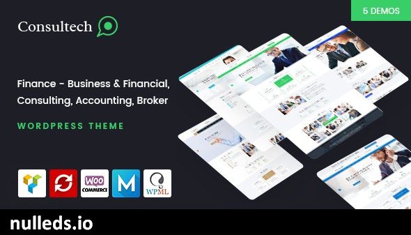 Consultech - Finance & Consulting Business WordPress Theme