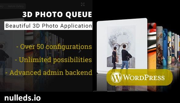 3D Photo Queue - WordPress Media Plugin