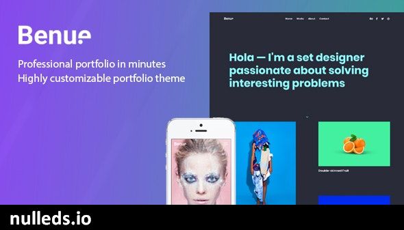 Benue - Responsive Portfolio WordPress Theme for Designer, Artist & Developer