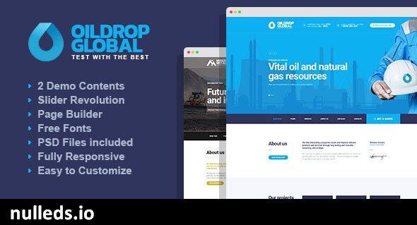 OilDrop - Oil and Gas Industrial WordPress theme