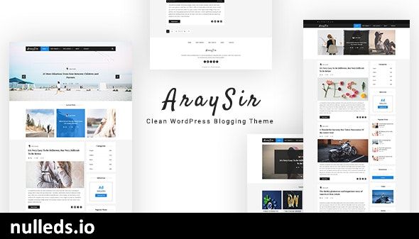 AraySir Clean WordPress Blogging Theme