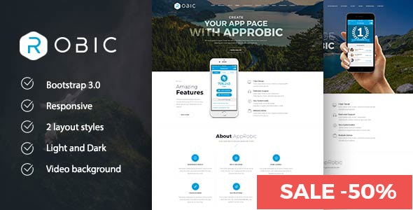 Robic - WordPress Landing Page Theme