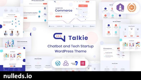 Talkie - Chatbot and Tech Startup WordPress Theme