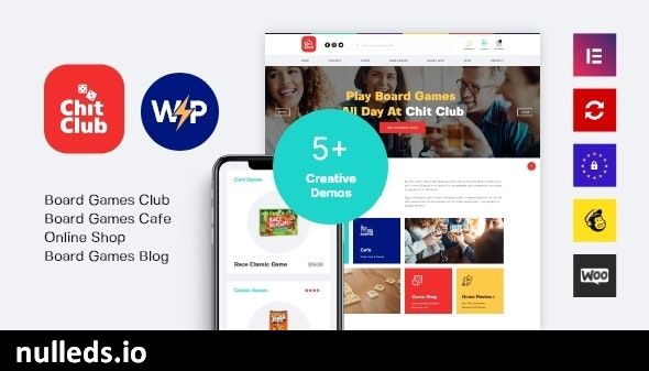 Chit Club | Board Games Club & Anticafe WordPress Theme