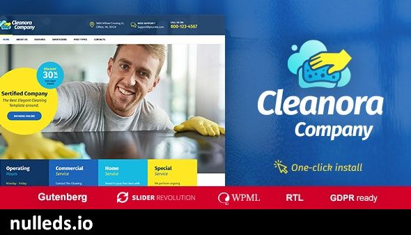 v1.1.4 Cleanora - Cleaning Services Theme