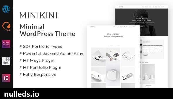 Minikini - Minimal Portfolio WordPress Theme