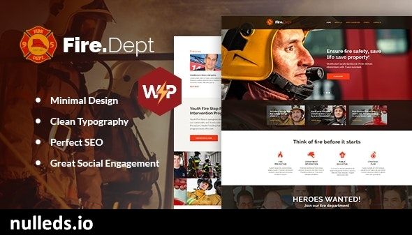 Fire Department - FD Station and Security WordPress Theme