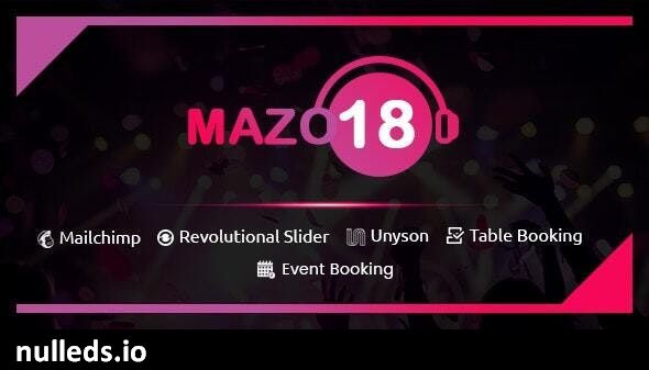 Mazo18 Night Club WordPress Theme