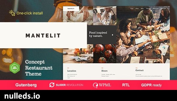 Mantelit - Restaurant WordPress Theme