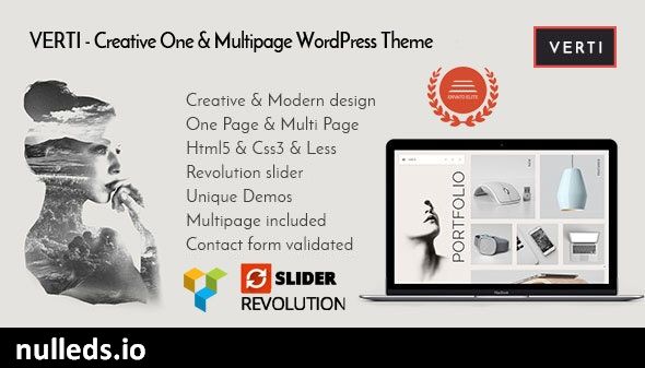 Verti - Creative OnePage & MultiPage WordPress Theme