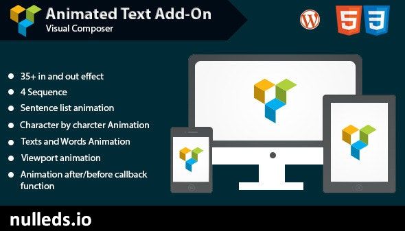 Animated Text Add-on for WPBakery Page Builder (formerly Visual Composer)