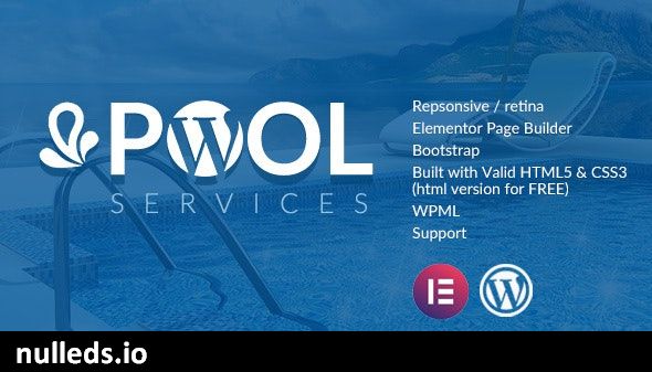 Pool Services WordPress Theme + RTL