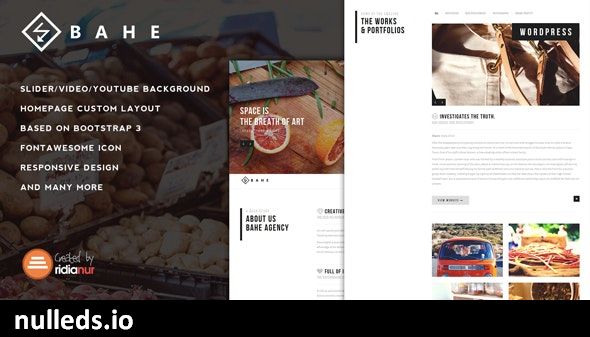 Bahe - Responsive One Page Portfolio Theme