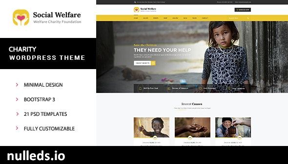 Social Welfare - Charity Wordpress Theme