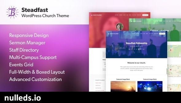 Steadfast - Responsive WordPress Church Theme