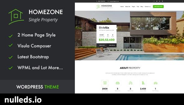 HOME ZONE - Single Property Real Estate WordPress Theme