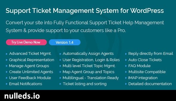 Support Ticket Management System for WordPress