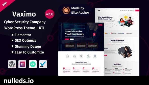 Vaximo - Cyber Security Company WordPress Theme
