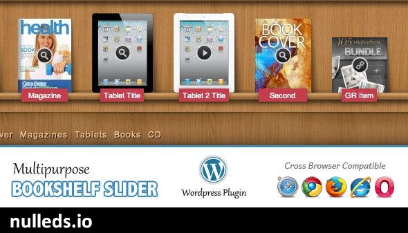 Multipurpose Bookshelf Slider - Wordpress Plugin