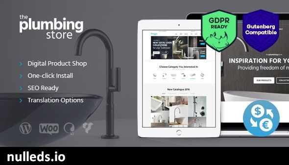 Plumbing and Building Parts, Tools & Accessories Store WordPress Theme