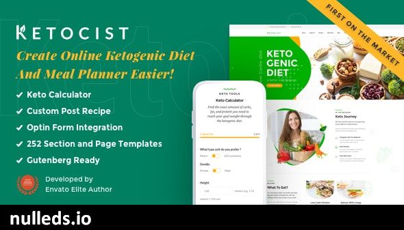 Ketocist - Keto Diet WordPress Theme