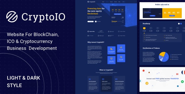 CryptoIO - Cryptocurrency WordPress Theme