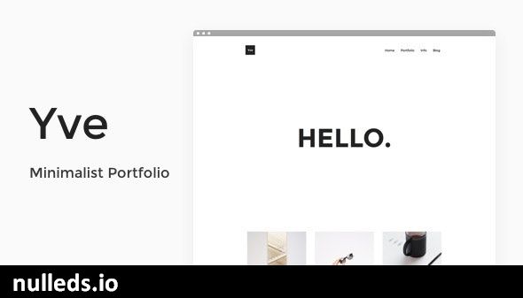 Yve - Minimalist Portfolio Theme