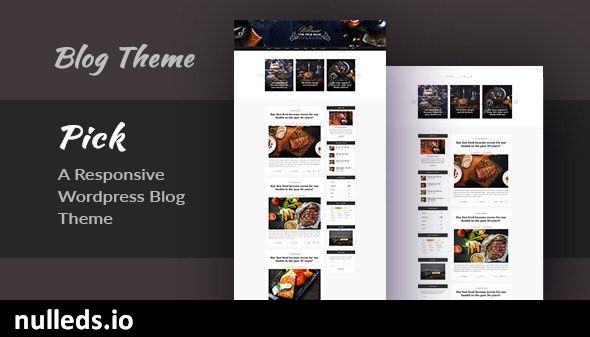 Pick - A Responsive WordPress Blog Theme