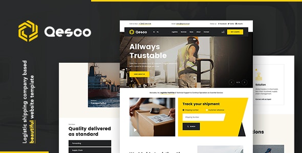 Qesco | Logistic Shipping Company WordPress Theme