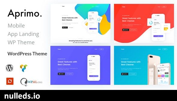 Aprimo - Mobile & App Landing WordPress Theme